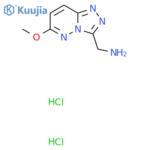 1-{6-methoxy-1,2,4triazolo4,3-bpyridazin-3-yl}methanamine dihydrochloride structure