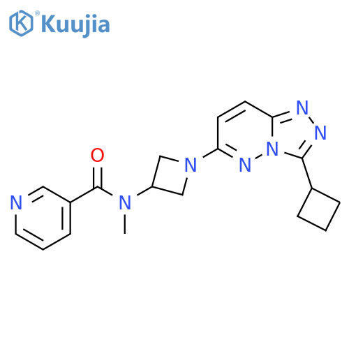 N-(1-{3-cyclobutyl-1,2,4triazolo4,3-bpyridazin-6-yl}azetidin-3-yl)-N-methylpyridine-3-carboxamide structure