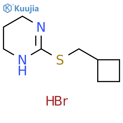2-(cyclobutylmethyl)sulfanyl-1,4,5,6-tetrahydropyrimidine hydrobromide structure