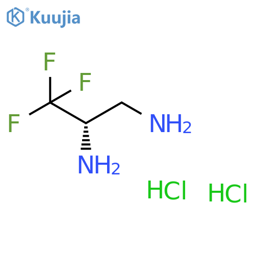 (2S)-3,3,3-trifluoropropane-1,2-diamine;dihydrochloride structure
