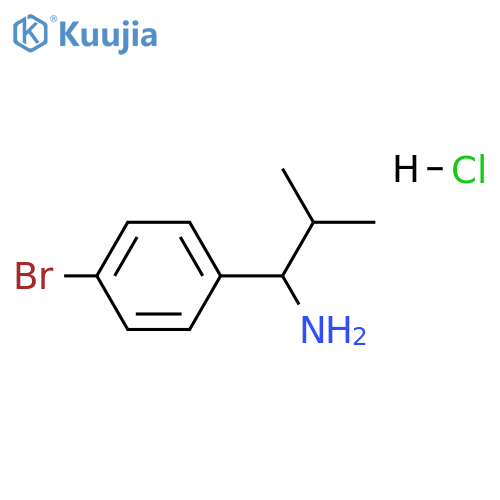 1-(4-BROMOPHENYL)-2-METHYLPROPAN-1-AMINE HYDROCHLORIDE structure
