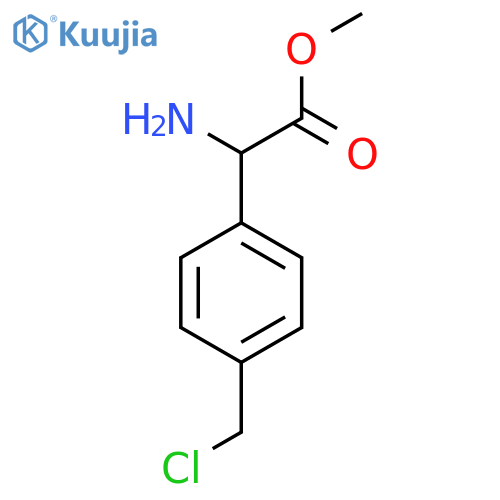 Methyl 2-amino-2-[4-(chloromethyl)phenyl]acetate structure