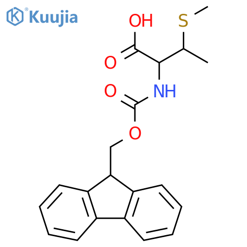 2-(9H-Fluoren-9-ylmethoxycarbonylamino)-3-methylsulfanylbutanoic acid structure