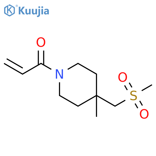 1-4-(methanesulfonylmethyl)-4-methylpiperidin-1-ylprop-2-en-1-one structure
