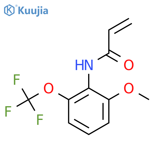 N-2-methoxy-6-(trifluoromethoxy)phenylprop-2-enamide structure