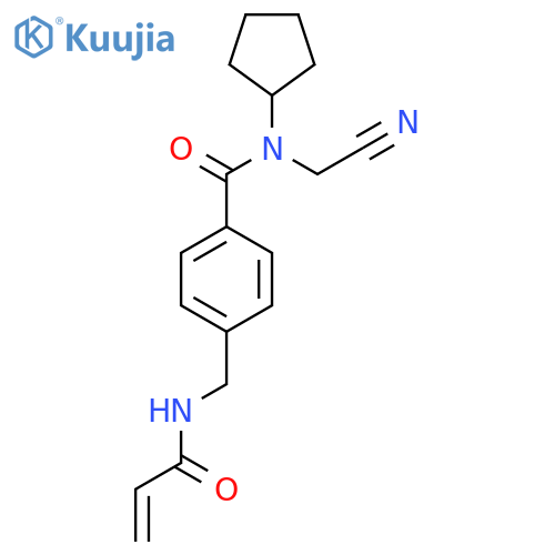 N-(Cyanomethyl)-N-cyclopentyl-4-[(prop-2-enoylamino)methyl]benzamide structure