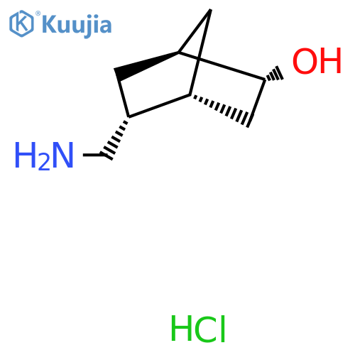 (1R,2R,4R,5R)-5-(Aminomethyl)bicyclo[2.2.1]heptan-2-ol;hydrochloride structure