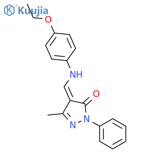 3H-Pyrazol-3-one,4-[[(4-ethoxyphenyl)amino]methylene]-2,4-dihydro-5-methyl-2-phenyl- structure