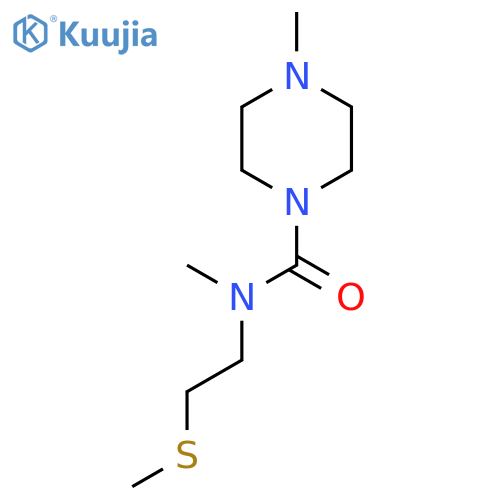 N,4-Dimethyl-N-(2-methylsulfanylethyl)piperazine-1-carboxamide structure