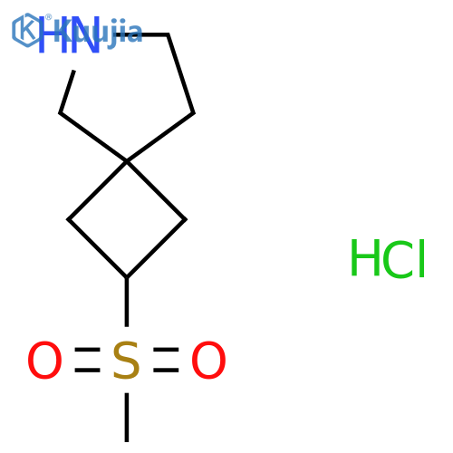 2-Methylsulfonyl-6-azaspiro[3.4]octane;hydrochloride structure