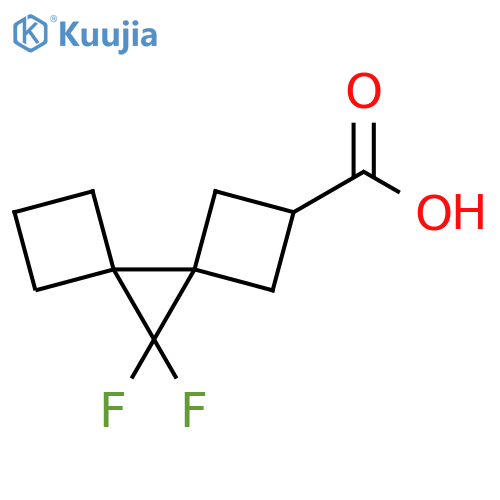 Dispiro[3.0.3.1]nonane-2-carboxylic acid, 9,9-difluoro- structure