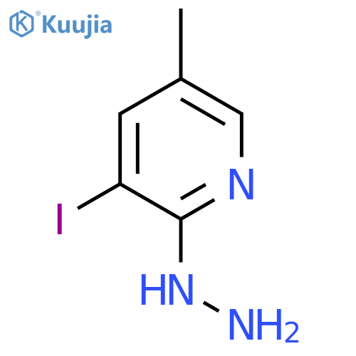 2-Hydrazinyl-3-iodo-5-methylpyridine structure