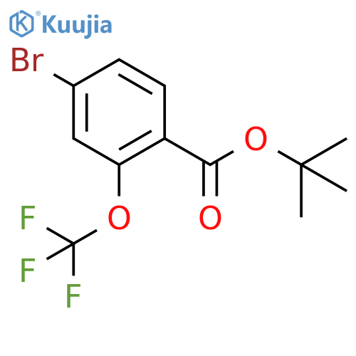 tert-Butyl 4-bromo-2-(trifluoromethoxy)benzoate structure
