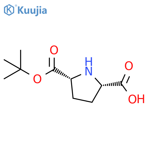 rac-(2R,5S)-5-(tert-butoxy)carbonylpyrrolidine-2-carboxylic acid structure