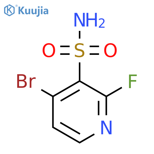 4-bromo-2-fluoropyridine-3-sulfonamide structure