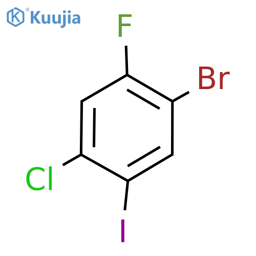 Benzene, 1-bromo-4-chloro-2-fluoro-5-iodo- structure
