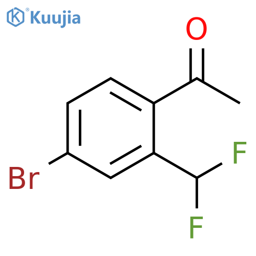 4'-Bromo-2'-(difluoromethyl)acetophenone structure