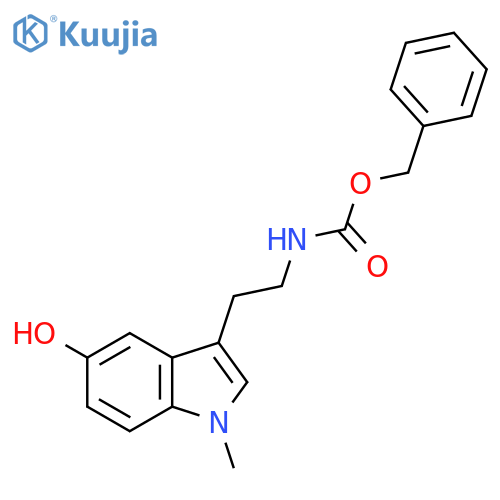 benzyl N-[2-(5-hydroxy-1-methyl-1H-indol-3-yl)ethyl]carbamate structure