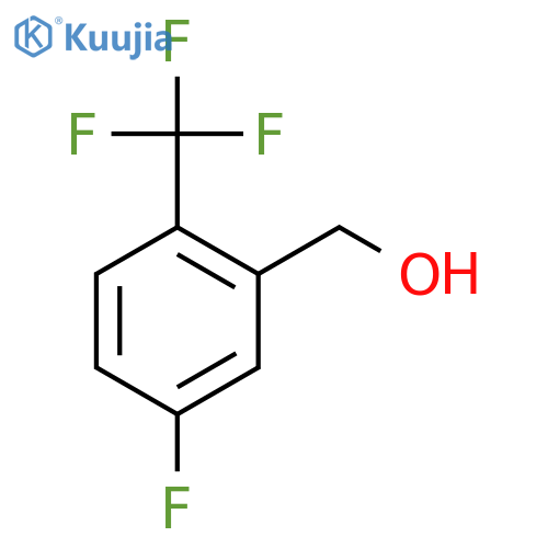 5-Fluoro-2-(trifluoromethyl)benzyl alcohol structure