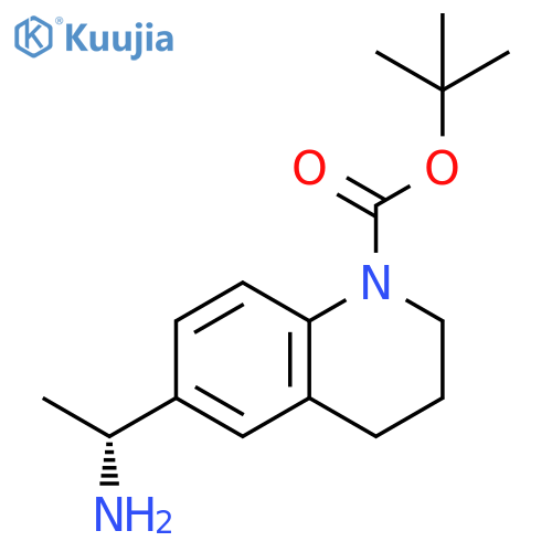 tert-butyl 6-[(1R)-1-aminoethyl]-3,4-dihydro-2H-quinoline-1-carboxylate structure