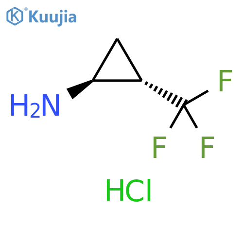 (1S,2S)-2-(trifluoromethyl)cyclopropan-1-amine hydrochloride structure