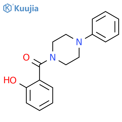 2-(4-Phenylpiperazin-1-yl)carbonylphenol structure