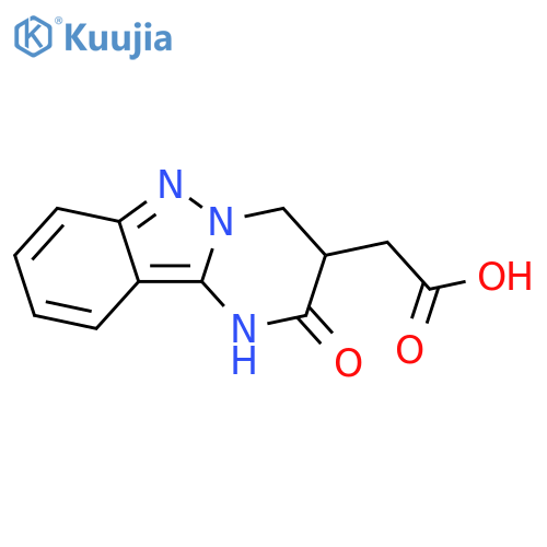 1,2,3,4-Tetrahydro-2-oxopyrimido[1,2-b]indazole-3-acetic acid structure
