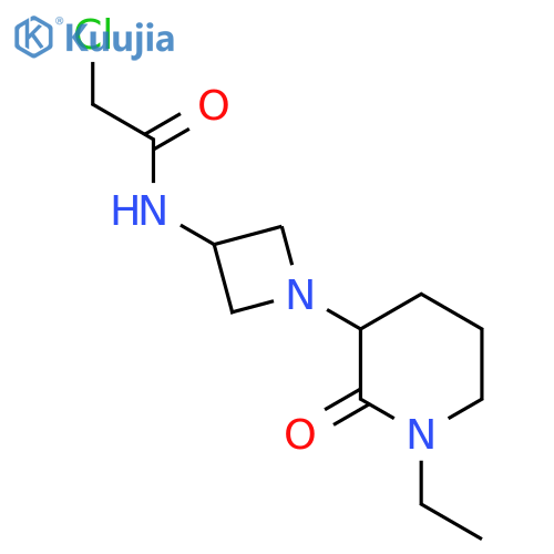 2-chloro-N-1-(1-ethyl-2-oxopiperidin-3-yl)azetidin-3-ylacetamide structure