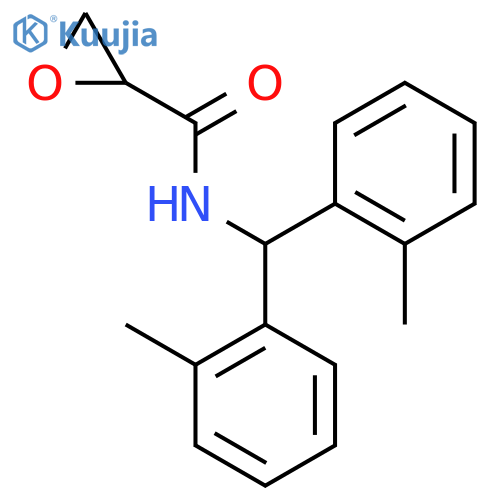 N-[Bis(2-methylphenyl)methyl]oxirane-2-carboxamide structure