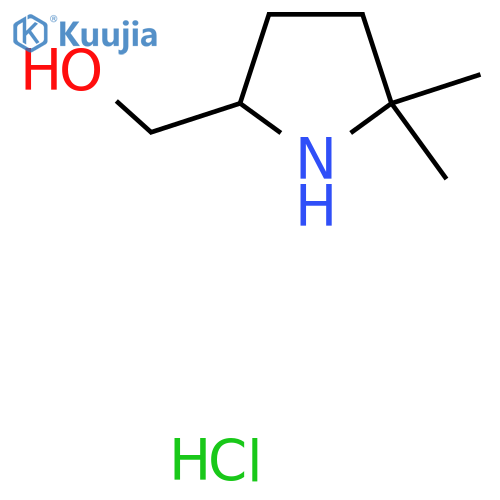 (5,5-Dimethylpyrrolidin-2-YL)methanol hydrochloride structure