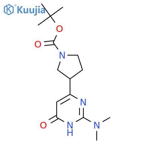 tert-butyl 3-2-(dimethylamino)-6-hydroxypyrimidin-4-ylpyrrolidine-1-carboxylate structure