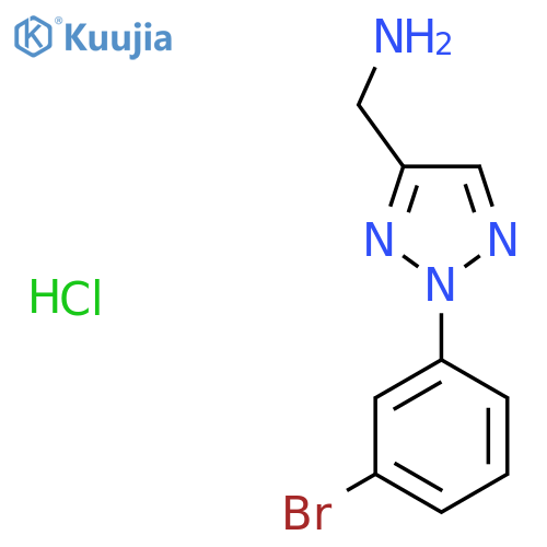 1-2-(3-bromophenyl)-2H-1,2,3-triazol-4-ylmethanamine hydrochloride structure