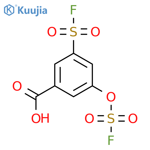 3-(fluorosulfonyl)-5-(fluorosulfonyl)oxybenzoic acid structure
