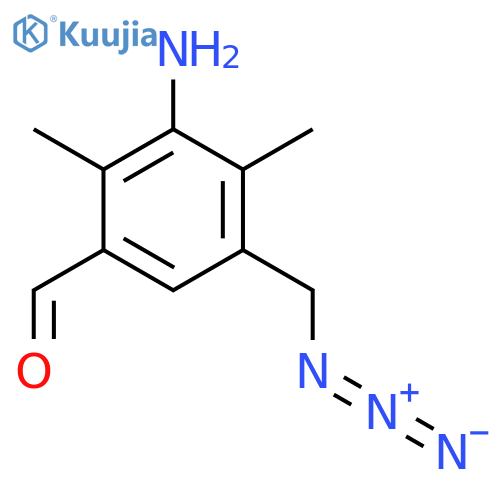 3-Amino-5-(azidomethyl)-2,4-dimethylbenzaldehyde structure