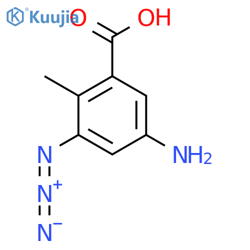 5-Amino-3-azido-2-methylbenzoic acid structure
