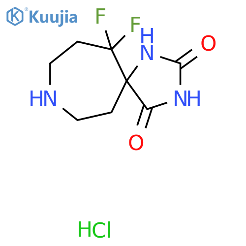 11,11-difluoro-1,3,8-triazaspiro4.6undecane-2,4-dione hydrochloride structure