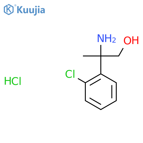 2-Amino-2-(2-chlorophenyl)propan-1-ol hydrochloride structure