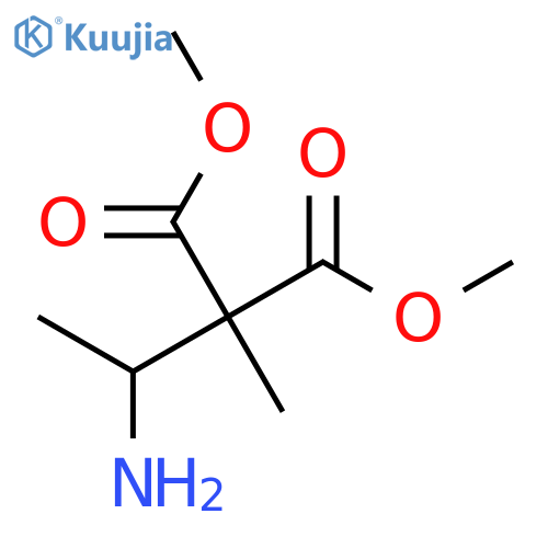 1,3-Dimethyl 2-(1-aminoethyl)-2-methylpropanedioate structure