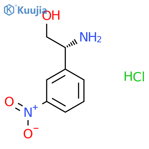 (R)-2-Amino-2-(3-nitrophenyl)ethan-1-ol hydrochloride structure
