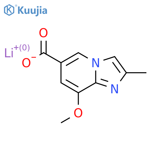 Lithium;8-methoxy-2-methylimidazo[1,2-a]pyridine-6-carboxylate structure