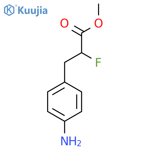 Methyl 3-(4-aminophenyl)-2-fluoropropanoate structure