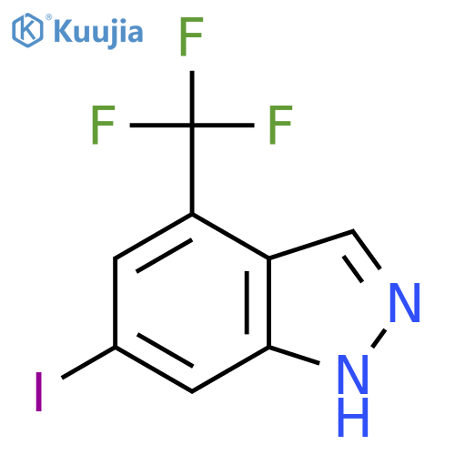 6-Iodo-4-(trifluoromethyl)-1H-indazole structure
