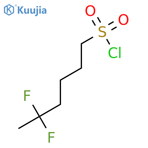 5,5-difluorohexane-1-sulfonyl chloride structure