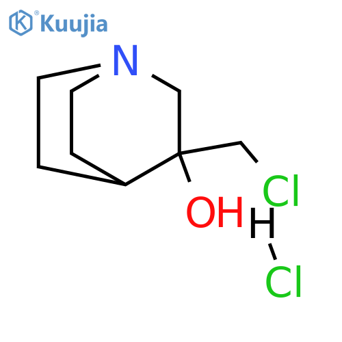 3-(Chloromethyl)quinuclidin-3-ol hydrochloride structure