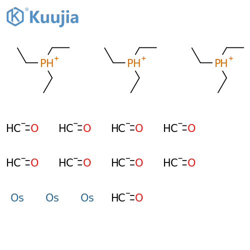 Osmium,nonacarbonyltris(triethylphosphine)tri-, triangulo structure