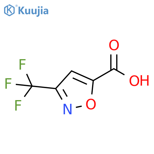 3-(trifluoromethyl)-1,2-oxazole-5-carboxylic acid structure