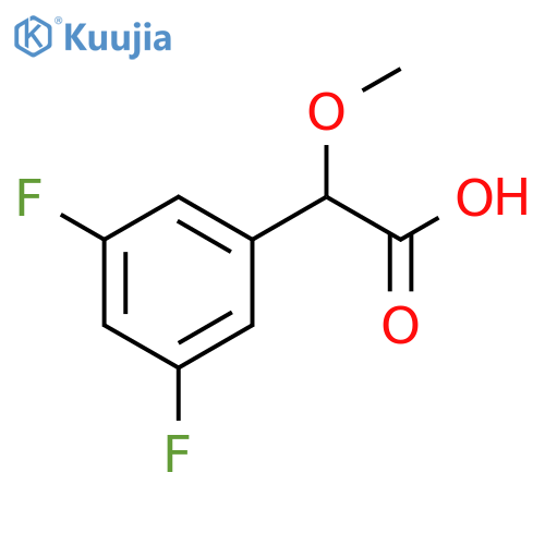 2-(3,5-difluorophenyl)-2-methoxyacetic acid structure