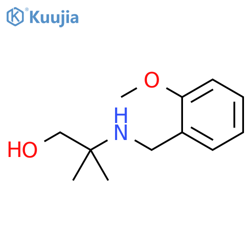 2-[(2-methoxybenzyl)amino]-2-methyl-1-propanol structure