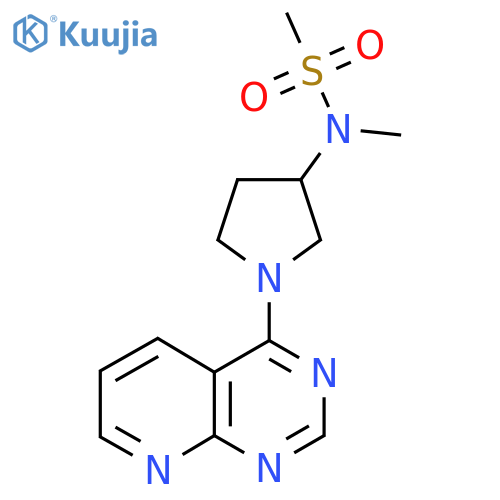 N-methyl-N-(1-{pyrido[2,3-d]pyrimidin-4-yl}pyrrolidin-3-yl)methanesulfonamide structure
