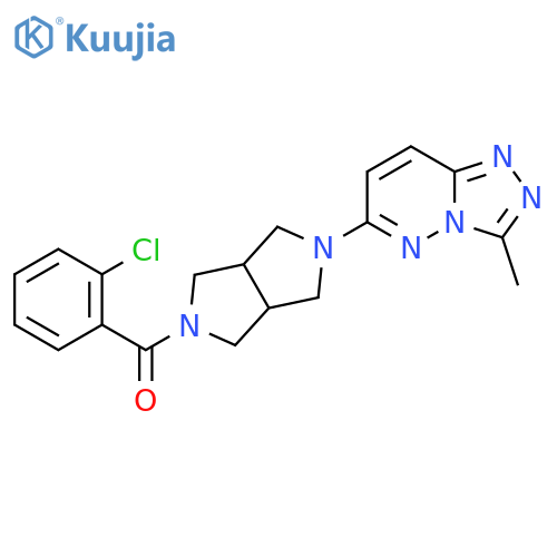 2-(2-Chlorobenzoyl)-5-{3-methyl-[1,2,4]triazolo[4,3-b]pyridazin-6-yl}-octahydropyrrolo[3,4-c]pyrrole structure